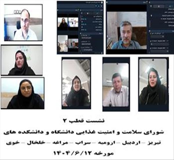 نشست دبیرخانه های سلامت و امنیت غذایی قطب 2